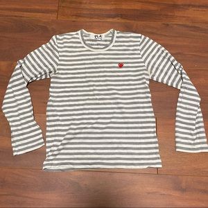 Comme de garçon play heart long sleeve